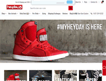 Tablet Screenshot of heydayfootwear.com